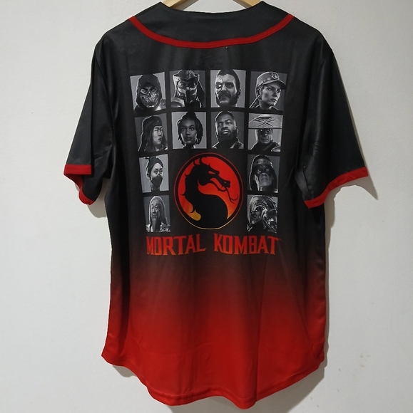 Mortal Kombat Baseball Jersey Men's Size: L (NEW) - Picture 6 of 7